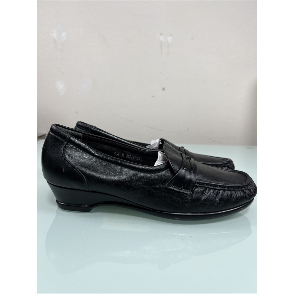 SAS Tripad Comfort Black‎ Leather Penny Loafers Women's 9.5M Made USA